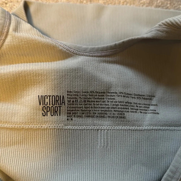 Victoria Sport Longline Ribbed Bralette Compression Top EUC M Circa 2016 - Picture 5 of 5